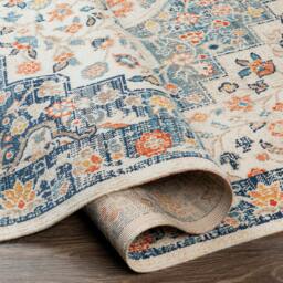 Rackhams Huntington Beach-Vintage Blue Beige Orange In- & Outdoor Rug - 80 x 220 cm - thumbnail 5