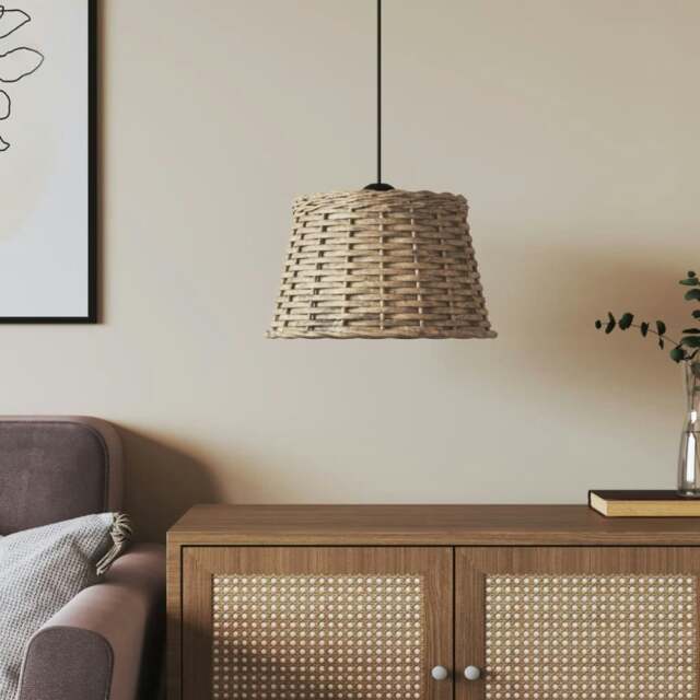 Rackhams Ceiling Lamp Shade Brown �_�”�_38x23 cm Wicker