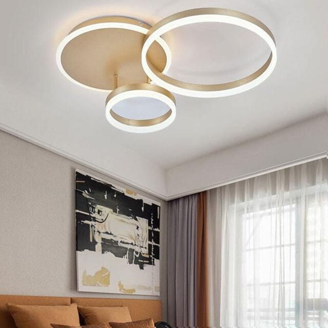 Rackhams 2/3.5 ft Circles Ceiling Light with LED Dimmable/Non-Dimmable - Non-Dimmable - 3 Rings - image 1