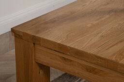 Rackhams Dakota Chunky Oak Dining Table - 182cm - Brown - Matte Laquer - 1 - thumbnail 5