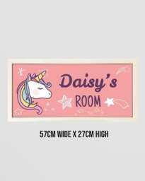 Rackhams Personalised Unicorn Wall Art for Girls – Framed & Fantastical - thumbnail 6