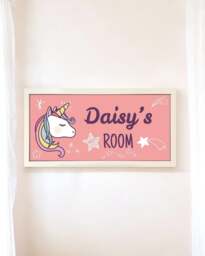 Rackhams Personalised Unicorn Wall Art for Girls – Framed & Fantastical - thumbnail 5