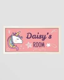Rackhams Personalised Unicorn Wall Art for Girls – Framed & Fantastical - thumbnail 2