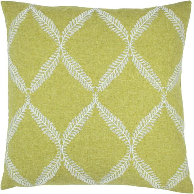 Rackhams Olivia Cushion Cover - Citrus Yellow - One Size - Citrus Yellow - 100% Polyester