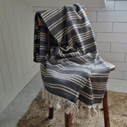 Rackhams Orantes Cotton Blanket, Hand-Loomed - thumbnail 5