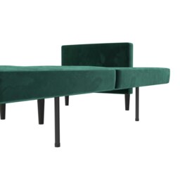 Rackhams - Liam Sofa Bed in Velvet Green - Green - thumbnail 3