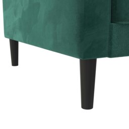 Rackhams - Liam Sofa Bed in Velvet Green - Green - thumbnail 2