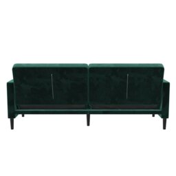 Rackhams - Liam Sofa Bed in Velvet Green - Green - thumbnail 5