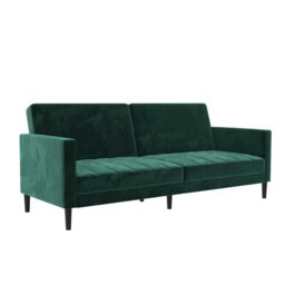 Rackhams - Liam Sofa Bed in Velvet Green - Green