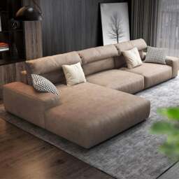 Rackhams Montgomery Three Seater / Four Seater Corner Sofa, Leathaire - Three Seater Corner 305cm - Right-Hand-Facing Sectional - thumbnail 3
