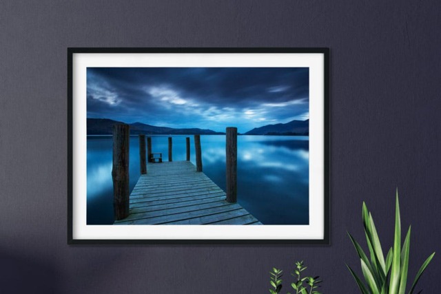 Rackhams Twilight over Derwent Water - Framed Print 20 x 16 inch - image 1