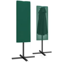 Rackhams Garden Parasol Cover for 2-4m Umbrella Protector, Dark Green - Φ60 x 160H cm - 1 - Patio Umbrella Cover - thumbnail 2