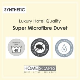 Rackhams 4.5 Tog Children's Duvet Luxury Super Microfibre for Summer Hypoallergenic, 120 x 150 cm - thumbnail 4