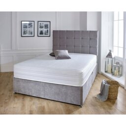 Rackhams Straight Line Hybrid Mattress - Memory Foam & Spring Support - White - 1 - 5ft King Mattress Size Mattress (150cm x 200cm) - thumbnail 6
