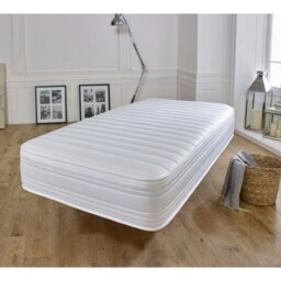 Rackhams Straight Line Hybrid Mattress - Memory Foam & Spring Support - White - 1 - 5ft King Mattress Size Mattress (150cm x 200cm) - thumbnail 5