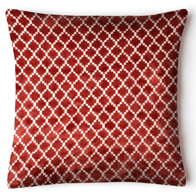 Rackhams Stylish Ethnic Fusion Cushion - 43cm x 43cm - Red