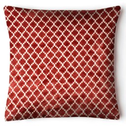 Rackhams Stylish Ethnic Fusion Cushion - 43cm x 43cm - Red