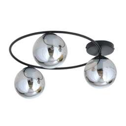 Rackhams SOPRA Ceiling lamp  3 x E14 Black with Graphite Shade - thumbnail 3