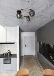 Rackhams SOPRA Ceiling lamp  3 x E14 Black with Graphite Shade - thumbnail 4