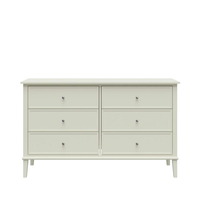 Rackhams Franklin 6 Drawer Dresser Soft White - White - image 1