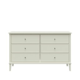 Rackhams Franklin 6 Drawer Dresser Soft White - White