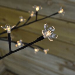Rackhams Premier 1.5m Battery Cherry Blossom Tree - 96 Cool White LED Lights & Timer - thumbnail 2