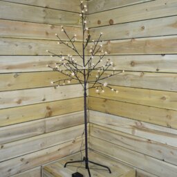 Rackhams Premier 1.5m Battery Cherry Blossom Tree - 96 Cool White LED Lights & Timer - thumbnail 3