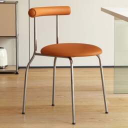 Rackhams Sagan Dining Chair, Leather & Carbon Steel Alloy - Black - thumbnail 3