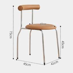 Rackhams Sagan Dining Chair, Leather & Carbon Steel Alloy - Black - thumbnail 6