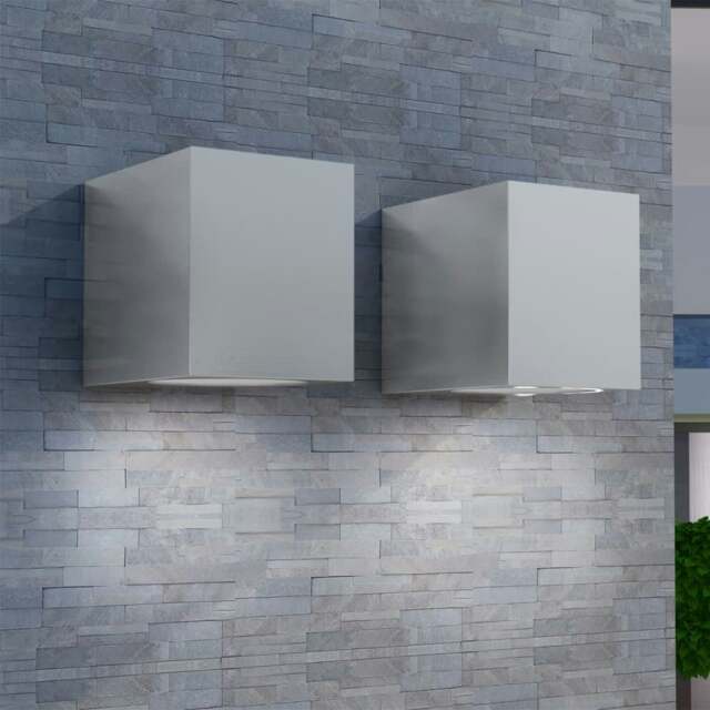 Rackhams Cube Outdoor Wall Lights 2 pcs
