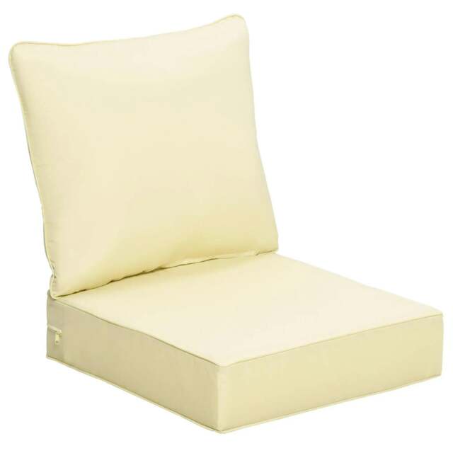Rackhams Outdoor Seat and Back Cushion Set Patio Deep Seating Chair Replacement Cushion - image 1