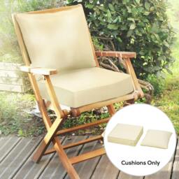 Rackhams Outdoor Seat and Back Cushion Set Patio Deep Seating Chair Replacement Cushion - thumbnail 2