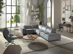 Rackhams Round Coffee Table Walnut and Black Steel 2006 - thumbnail 4