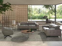 Rackhams Round Coffee Table Walnut and Black Steel 2006 - thumbnail 6