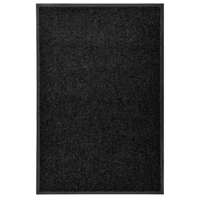 Rackhams Doormat Washable Black 60x90 cm