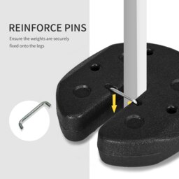 Rackhams Gazebo Weights Set of 4 with Reinforce Pins and Easy Carry Belt, 12KG - thumbnail 4
