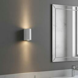 Rackhams 10 Watt LED White Contemporary Sconce For Bathroom