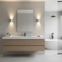 Rackhams 10 Watt LED White Contemporary Sconce For Bathroom - thumbnail 3