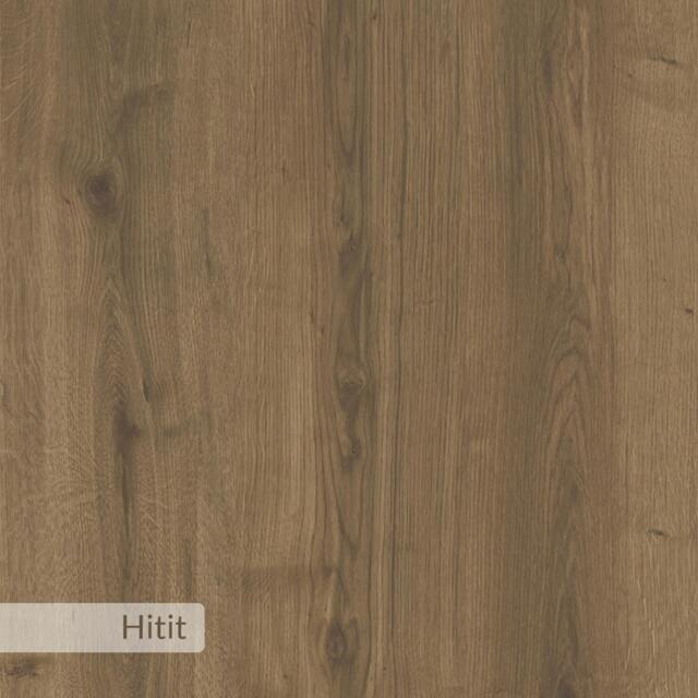 Rackhams Modern Pine Wall-Mount Coat Hanger 6 Hooks Metal Laser-cut Design Engineered Wood Shelf Storage Hallway - Dark Oak Effect - image 1