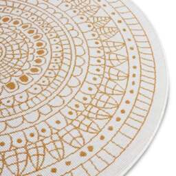 Rackhams Porto Round Reversible Ochre Rug Indoor-Outdoor - Ø 200 cm - thumbnail 2
