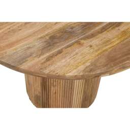Rackhams Niles Natural Solid Wood Round Dining Table - Wood - 100x100x76 CM (LxDxH) - Dining Table - thumbnail 6