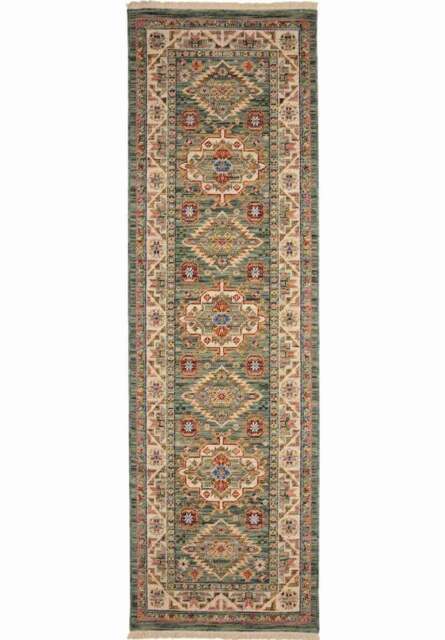 Rackhams Nomad Vintage Persian-Style Green Rug - 68X235 cm - image 1
