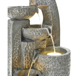 Rackhams Solar 5-Tier Cascade Water Fountain for Outdoors - thumbnail 6