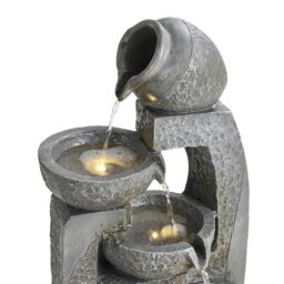 Rackhams Solar 5-Tier Cascade Water Fountain for Outdoors - thumbnail 5