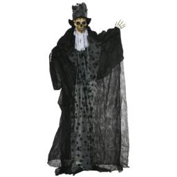Rackhams 189cm Life Size Outdoor Halloween Decorations Ghost Bridegroom, Animated Prop Animatronic Decor with Sound and Motion Activated, Light Up Eyes - thumbnail 1