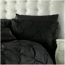 Rackhams Alford Duvet Cover and Pillowcase Set - Black - Single (135cm x 200cm) - thumbnail 2