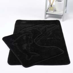Rackhams Dolphin Anti-Slip Bath Mat and Pedestal Mat 2 Piece Set - Cream - thumbnail 2
