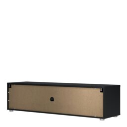 Rackhams Media TV Unit with 2 Doors 1 Drawer 147cm Black - 1 - thumbnail 3