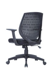 Rackhams Malibu office chair with wheels in Black - Black - thumbnail 4