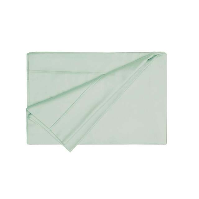 Rackhams 200 Thread Count Egyptian Cotton Flat Sheet - Thyme - Thyme - Single - 100% Egyptian Cotton - image 1